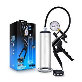 Performance  Vx8 Premium Penis Pump System With Silicone Cock Strap  Clear