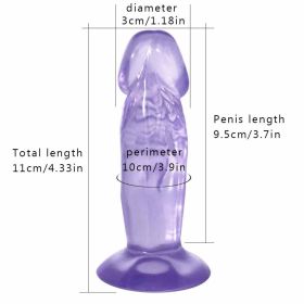 Mini Didos 5inch Waterproof Realistic Didlo with Suction Cup Amal Plugs Training Massage Toys for Adult Soft Feeling Didlo with Suction Cup Dilid