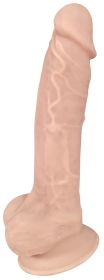 Fleshstixxx Silicone Dildo with Balls (Color: Vanilla, size: 7 Inch)