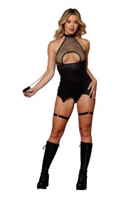 Garter Slip and Leash (size: One Size)