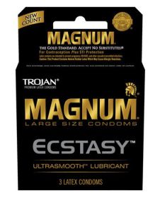 Trojan Magnum Latex Condoms 3 Pack (Option: Ecstasy)