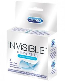 Durex Invisible Ulta Thin Condom (size: 3 Box)
