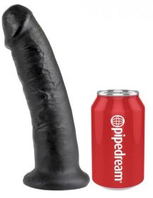 King Cock  Dildo (Color: Black, size: 9 Inches)